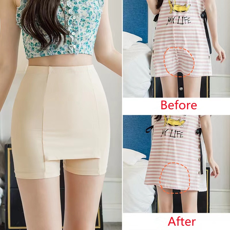 Quần Lót Mặc Váy Lưng Cao Không Đường May Tiện Dụng Cho Nữ