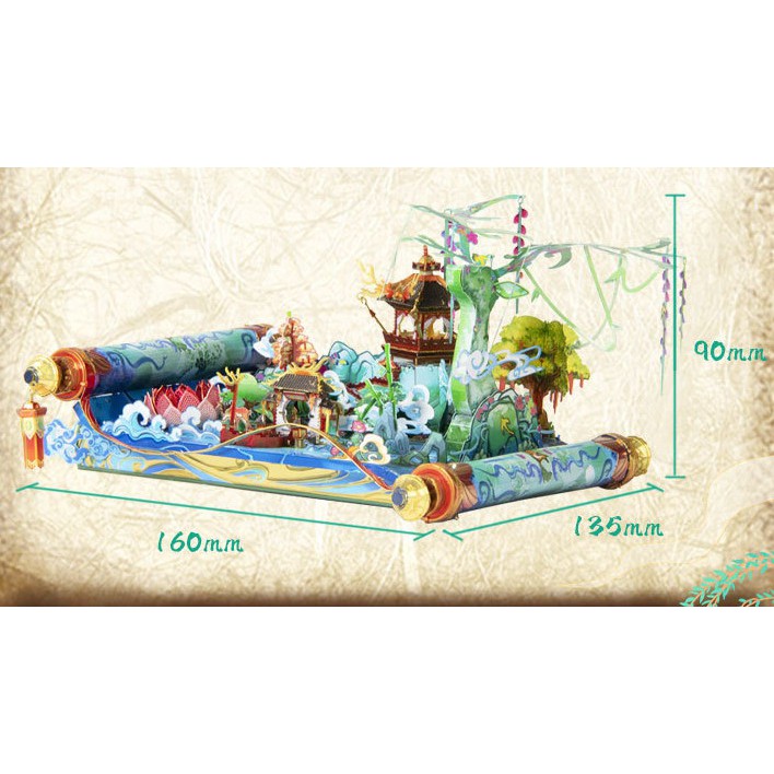 Mô hình lắp ghép kim loại 3d  Lộc Nguyên Tiên Cảnh