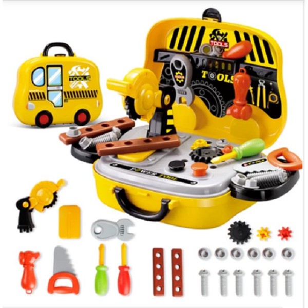 Đồ chơi nhập vai nghề nghiệp hộp hình vali ô tô