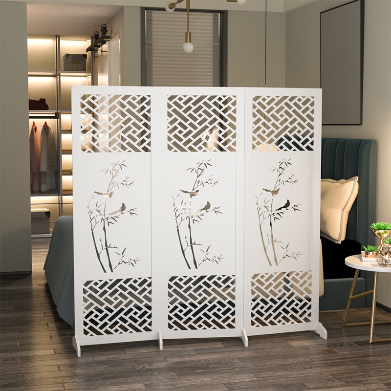 Bình phong vách ngăn chắn phòng khách, spa gấp gọn cây trúc decor thương hiệu IGA- IG481
