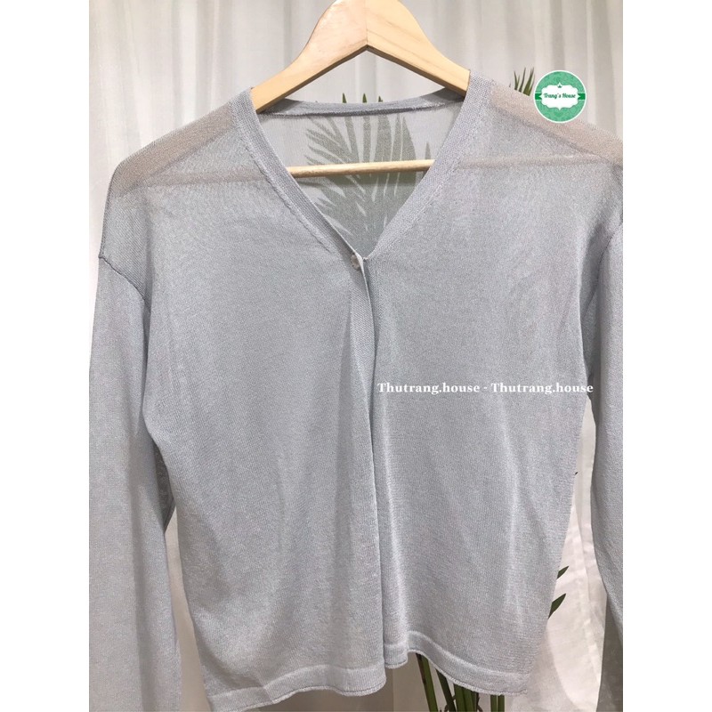 Áo cardigan len mỏng khoác ngoài dệt kim trơn Ulzzang Hàn Quốc MSP468 | BigBuy360 - bigbuy360.vn