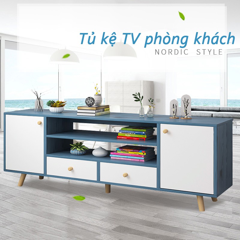 Kệ Tv tủ tivi phong cách Bắc Âu phòng khách，Kệ TV đẹp hiện đại dễ lắp đặt  FU141