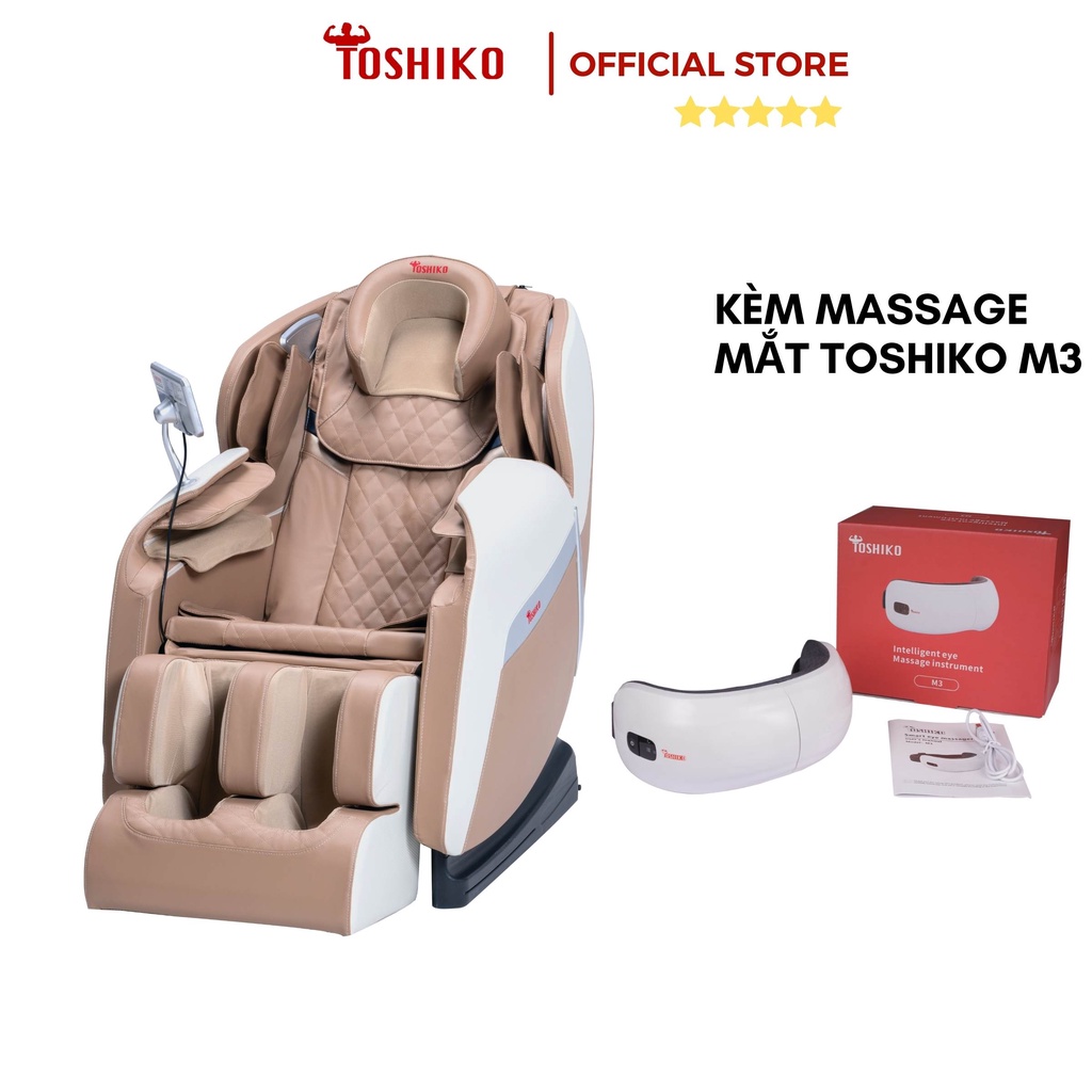 Ghế massage trị liệu toàn thân Toshiko T21Pro cao cấp [Kèm Massage Mắt] bảo hành 6 năm công nghệ nhiệt hồng ngoại