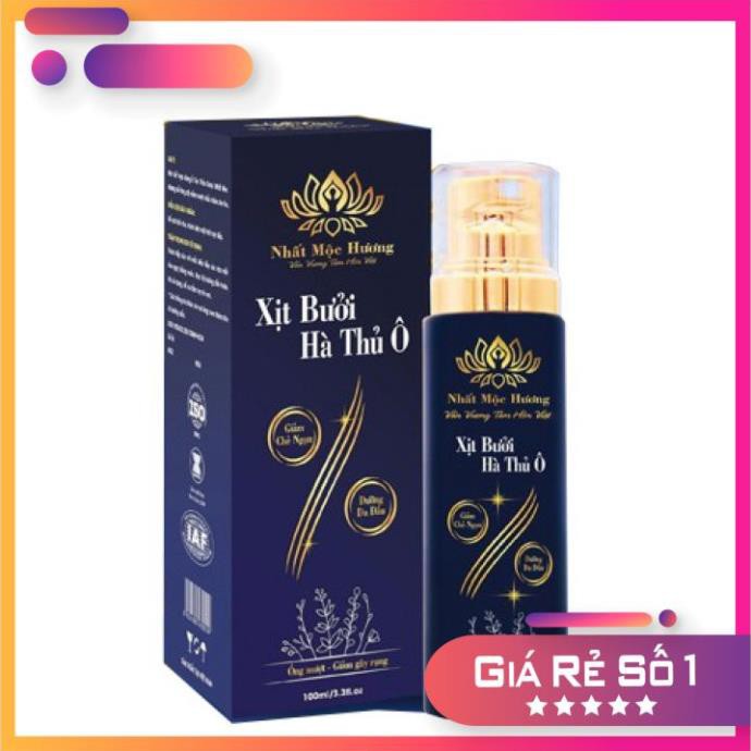 Xịt Bưởi Hà Thủ Ô - Nhất Mộc Hương Bách Y Sâm - Xịt Chân Tóc Lọ 100ml