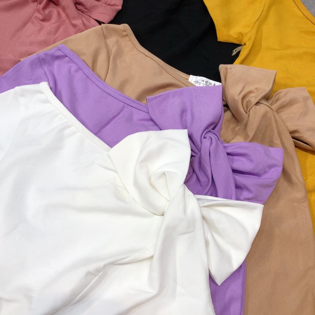 Áo phông zip đẹp nơ vai thiết kế độc lạ (kèm ảnh thật)