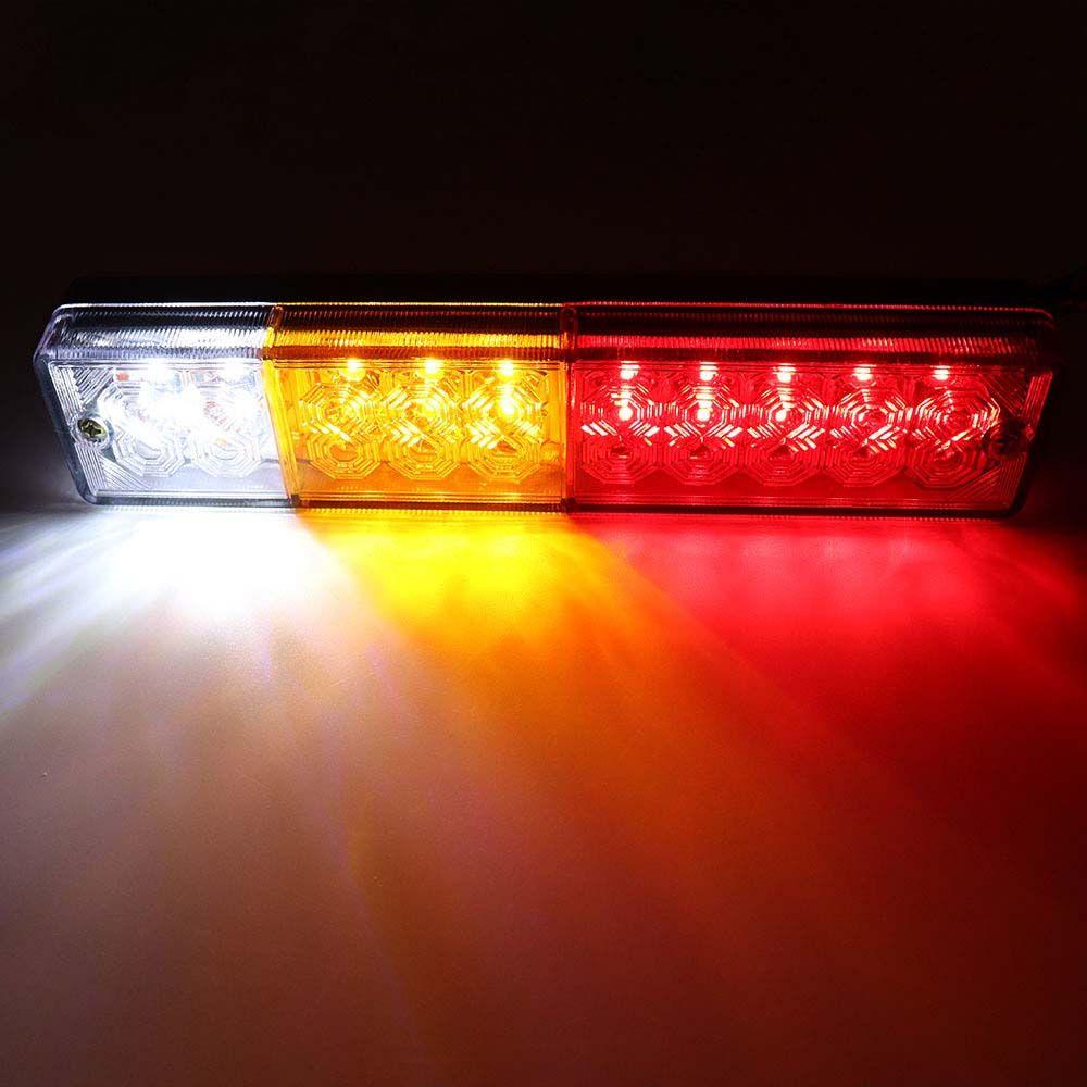 Bộ 2 Đèn Tín Hiệu 20 Bóng LED 24V Chống Thấm Nước Gắn Đuôi Xe Tải