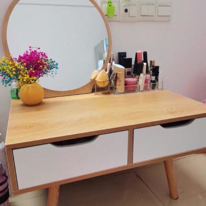 Bàn Trang Điểm MiNi Hiện Đại💯FREESHIP💯 Bàn Trang Điểm Mini Ngồi Bệt Phong Cách Hiện Đại( 60*40*38) | BigBuy360 - bigbuy360.vn