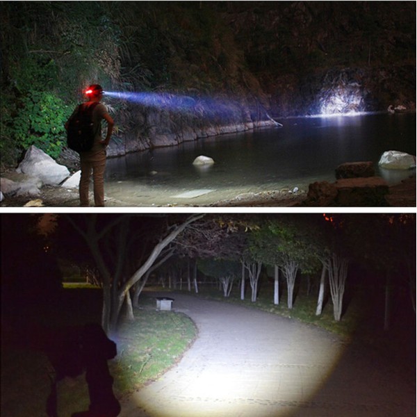 Đèn pin LED đội đầu siêu sáng 3 chế độ