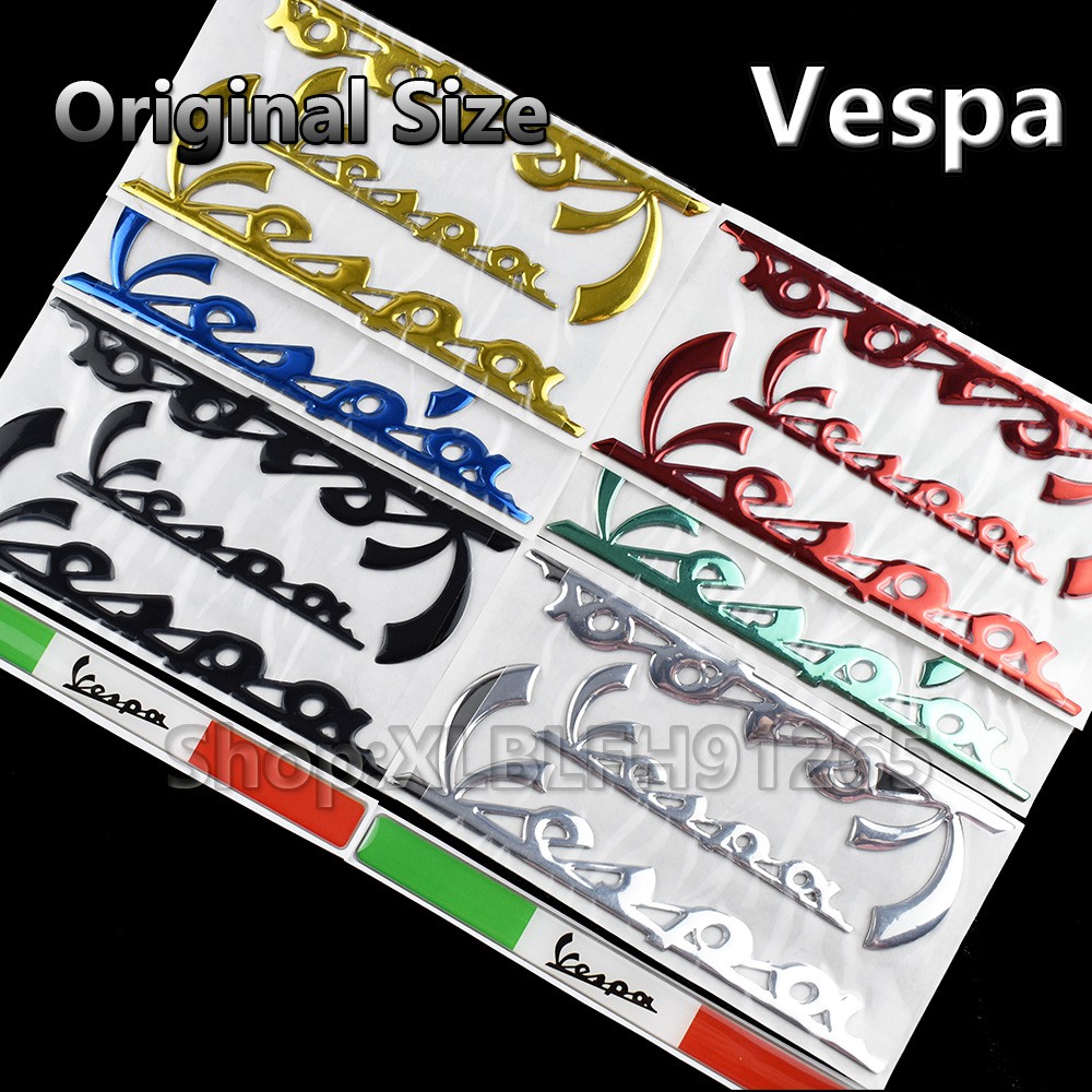 5 Cái / bộ ✷ ❈ Ý Nhãn dán xe hơi Huy hiệu Quốc huy Decal cho PIAGGIO Vespa GTS 300 LX125 LX150 125 150 tức Sprint Primavera LX LXV