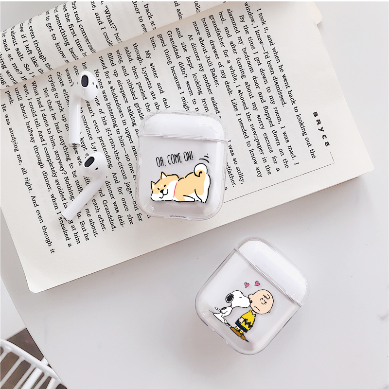 Hộp Đựng Chống Sốc Bằng Nhựa Cứng Trong Suốt In Hình Pikachu Cho Airpods 1 2