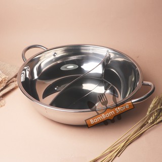 NỒI LẨU 2 NGĂN INOX NL2N01