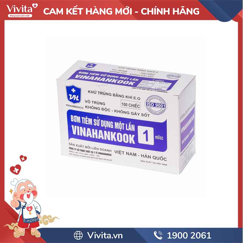 Bơm tiêm Vinahankook đủ loại vô trùng, bơm tiêm tiểu đường Vinahankook