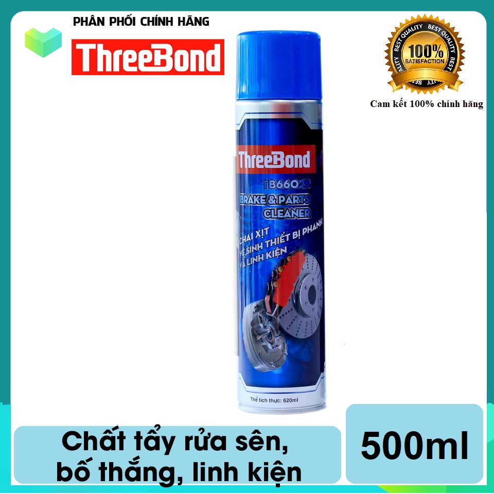 Chai Xịt Tẩy Rửa Sên, Phanh Thắng ThreeBond TB6602B Brake &amp; Parts Cleaner 500ml