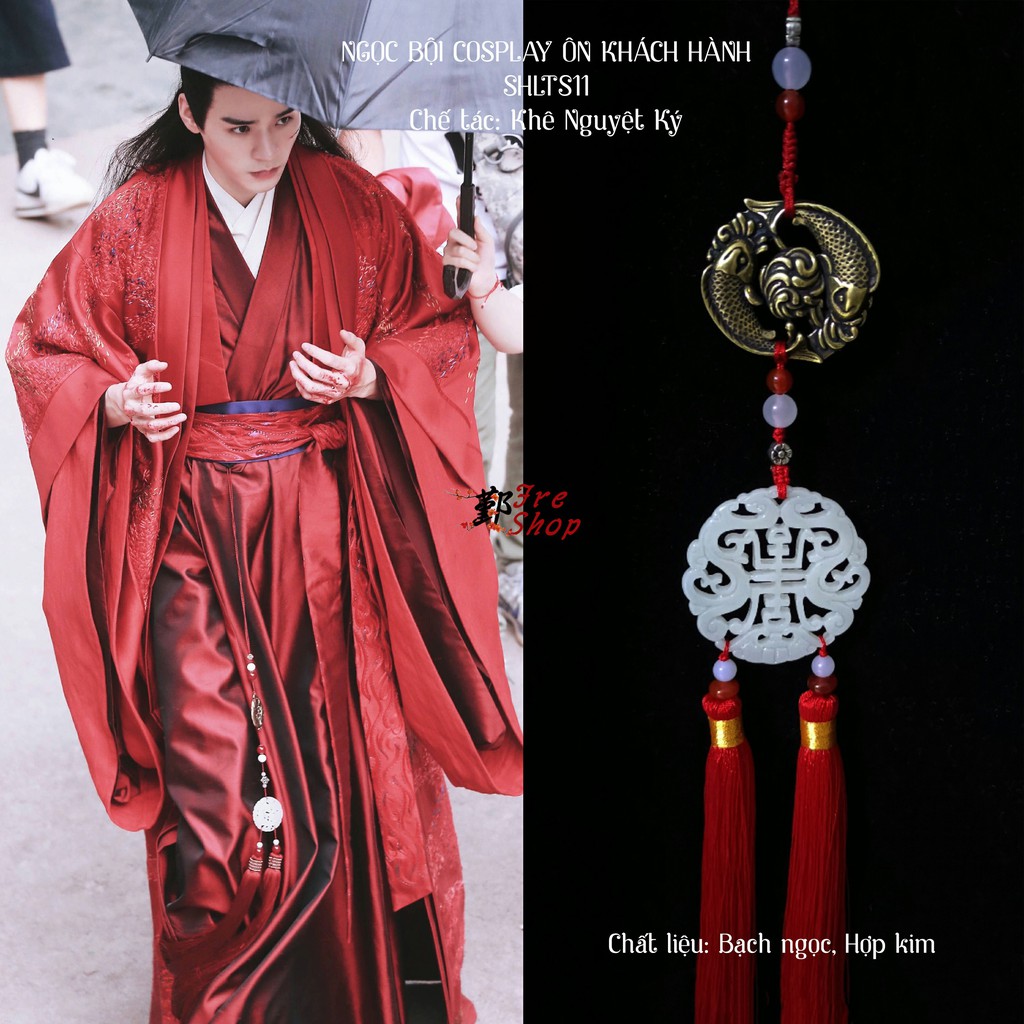 Ngọc bội cosplay ÔN KHÁCH HÀNH (phim Sơn Hà Lệnh) CUNG TUẤN | SHLTS11 | phụ kiện, trang sức cổ trang Trung Quốc