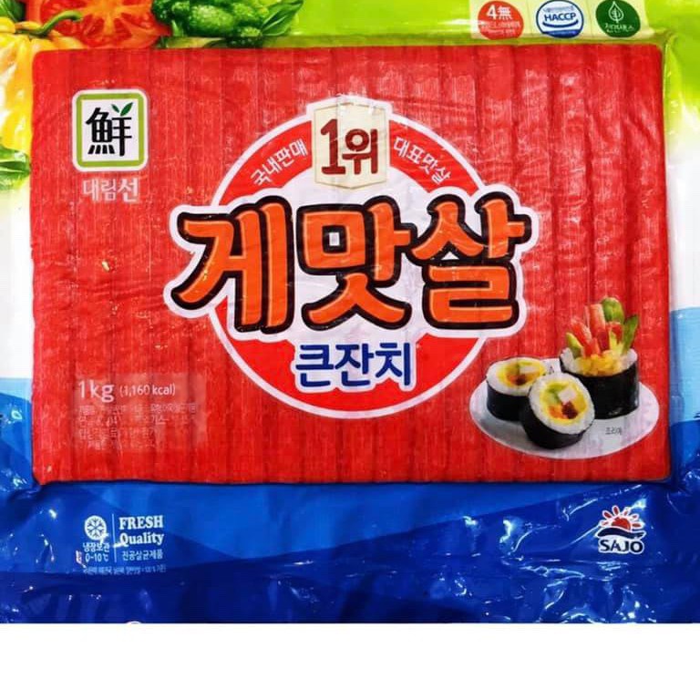 Thanh cua Hàn Quốc thương hiệu Sajo – gói 1kg – thả lẩu, nấu mỳ, cuộn kimbap, làm sushi