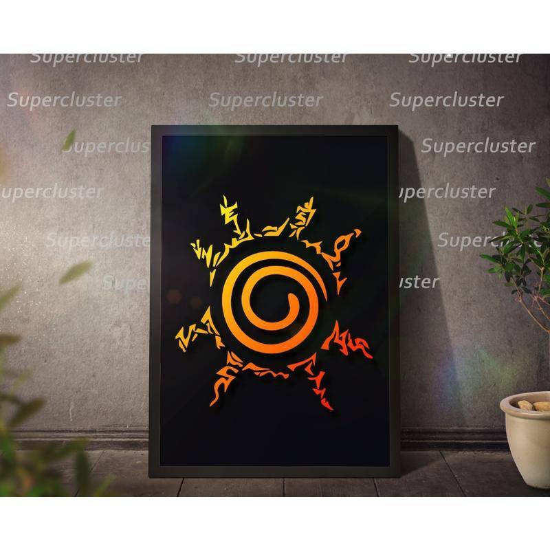 Tranh Vải Bạt Treo Tường In Hình Naruto Trang Trí Nhà Cửa