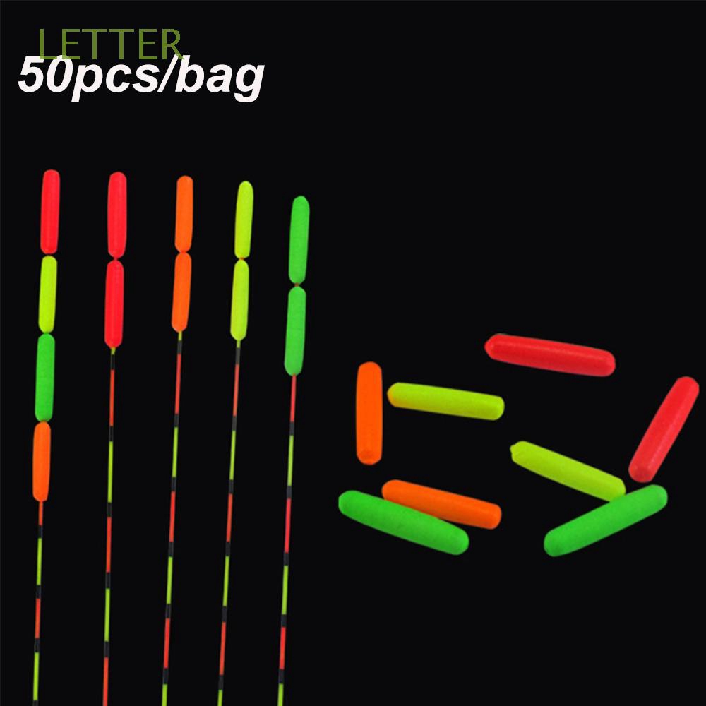 Bộ 50 phao câu cá bằng xốp EPS phát sáng vào ban đêm độc đáo