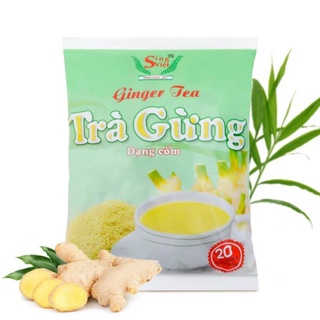 TRÀ GỪNG dạng cốm Sing Việt 400g dùng cho gia đình, quán cà phê, kinh doanh đồ uống