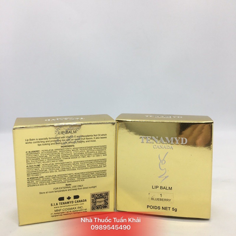 Son Siêu Dưỡng Môi TENAMYD LIP BALM - 5g