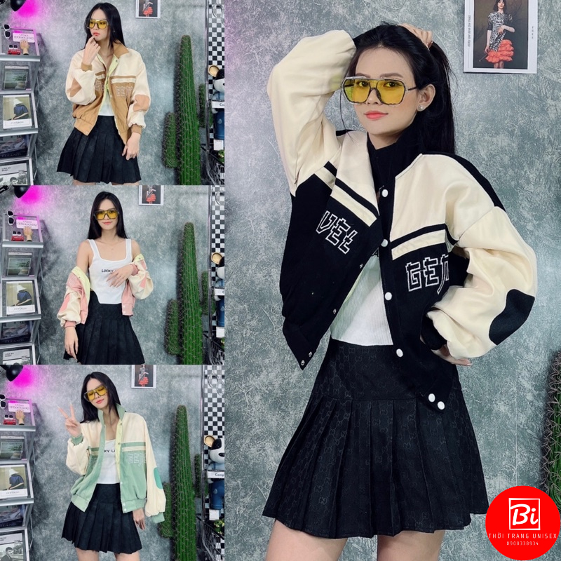 Áo Khoác Nữ Lửng Cổ Bẻ Phom Rộng_Chất Da Lộn Lót Trong Vải Dù Miro Mát Mịn_Bo Lai Bo Cổ Tay Bằng Len Dệt Kim_AKDL03