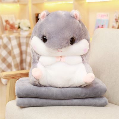 Bộ Chăn Gối Văn Phòng Hình Chuột Hamster