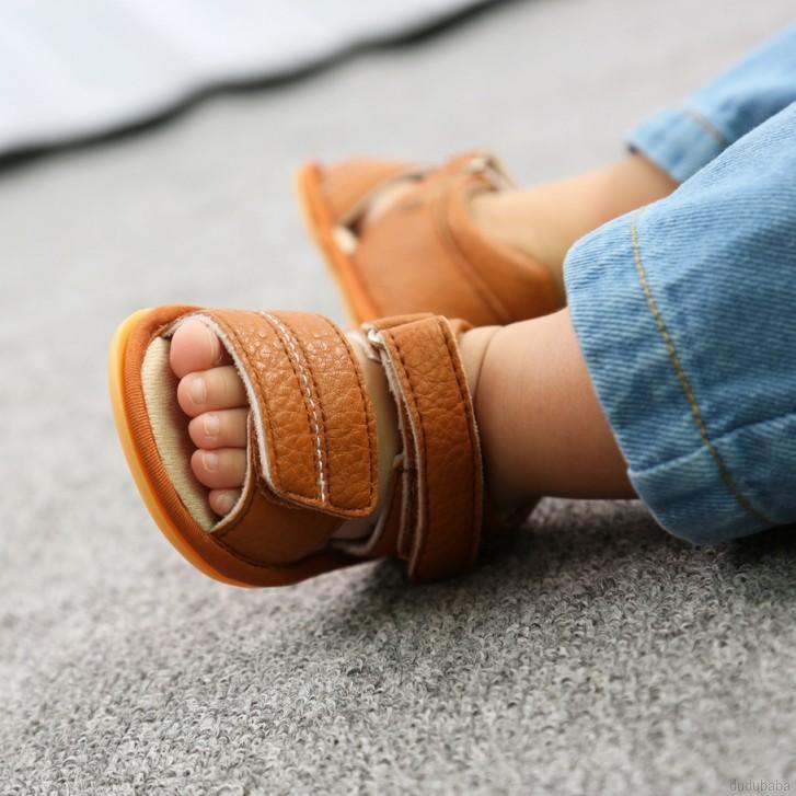 Giày sandal đế mềm chống trượt cho bé tập đi 0-18 tháng