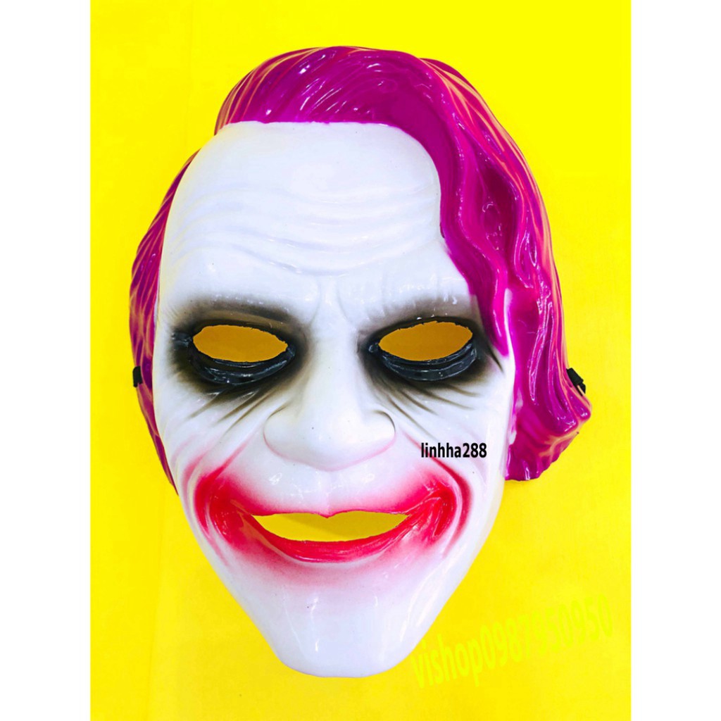 Mặt Nạ Joker Joaquin Phoenix MÀU HỒNG hóa trang halloween