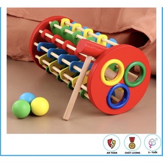 Bộ Đập Bóng Lốc Xoáy Bằng Gỗ cho bé