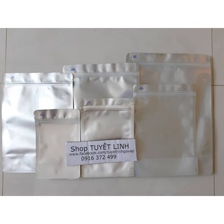 Combo 3 kg túi zíp bạc đáy đứng đủ size: 300k