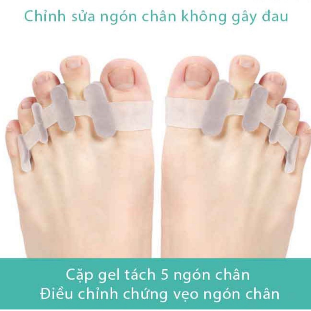 Dụng cụ tách ngón chân cái halgus định hình bàn chân thẳng chứng vẹo ngón dành cho tập luyện chăm sóc bàn chân SA30