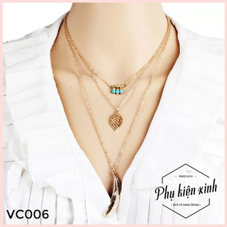 VC006 - Bộ dây chuyền mặt lá phong cách Nhật - Hàn - HOT TREND