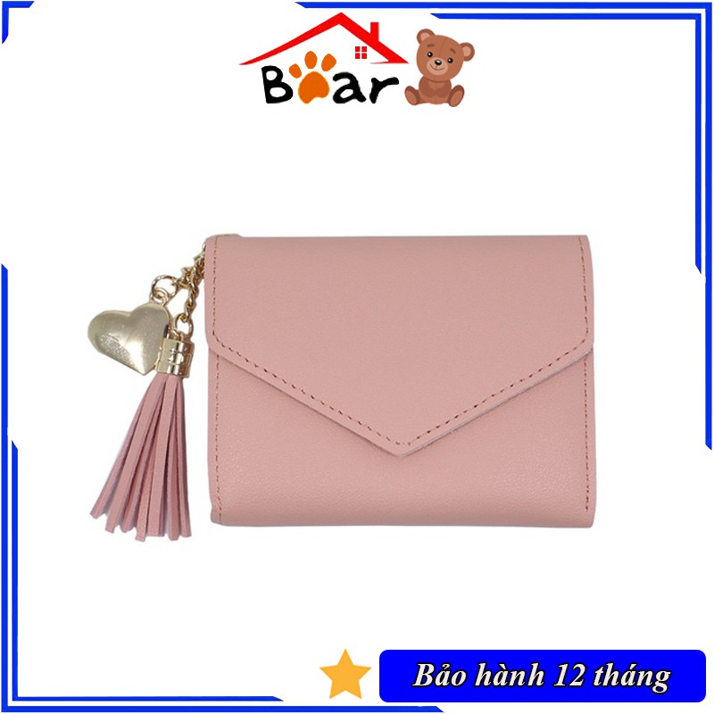 Ví nữ mini cao cấp ngắn cute dễ thương nhỏ gọn bỏ túi thời trang giá rẻ VD70 - Tặng kèm khi mua tai nghe mèo