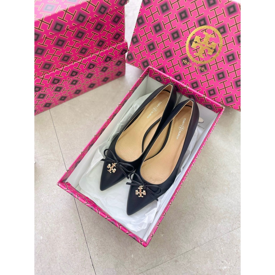 Giày Cao Gót Tory Burch Mũi Nhọn Phong Cách Cho Pháp Nữ 5p