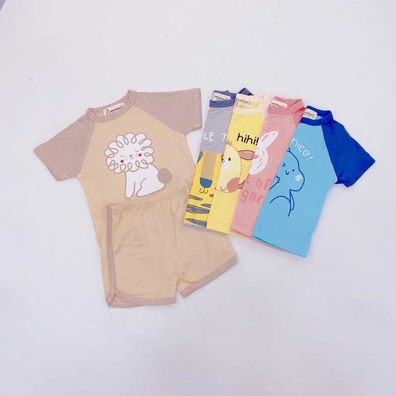 [Mã SKAMLTSM9 giảm 10% đơn 99K] [XẢ SHOCK]Bộ cotton giấy cho béBộ cộc tay cho bé