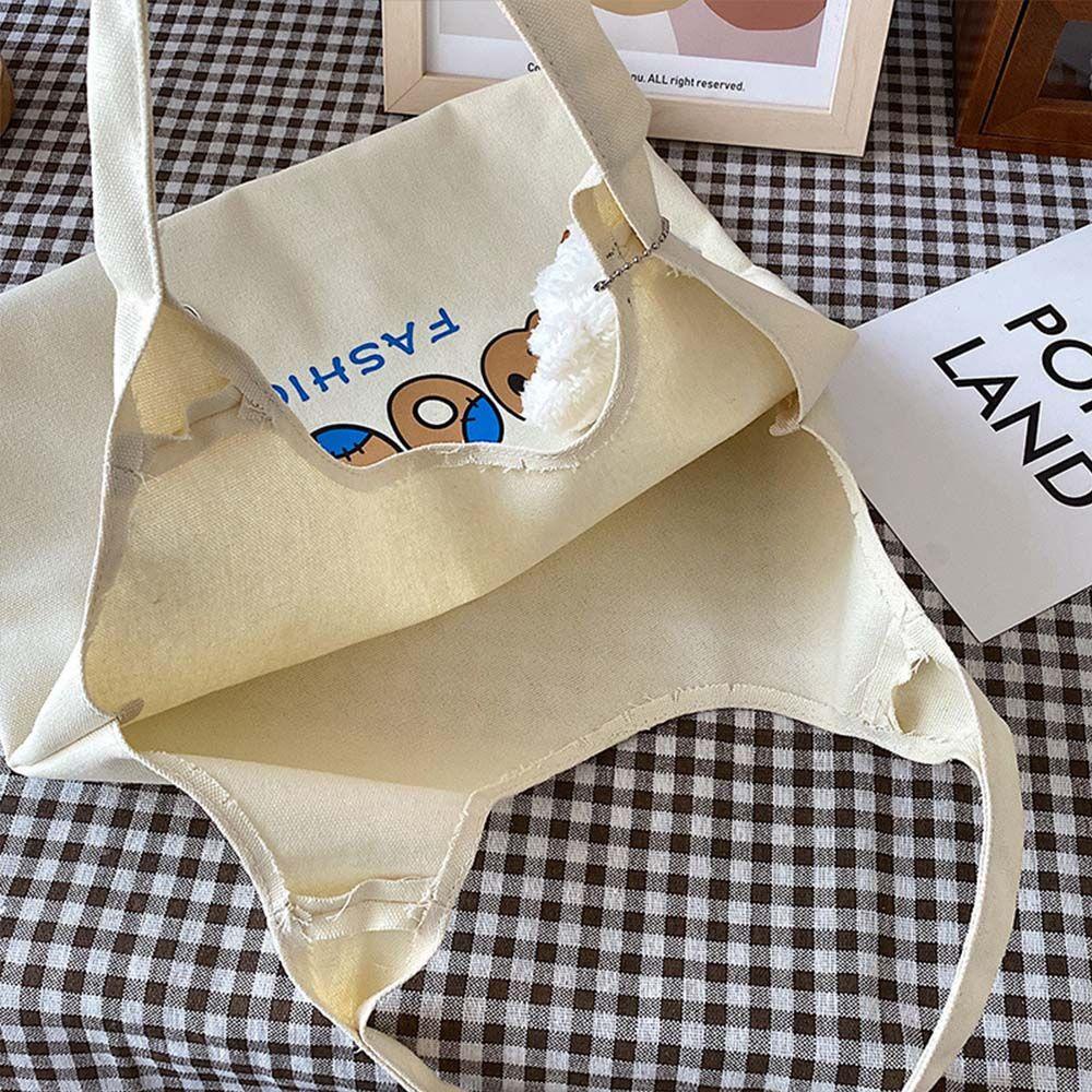 Túi Xách Vải Canvas 26Eddie Họa Tiết Hoạt Hình Đựng Tiền Xu / Điện Thoại Cho Nữ