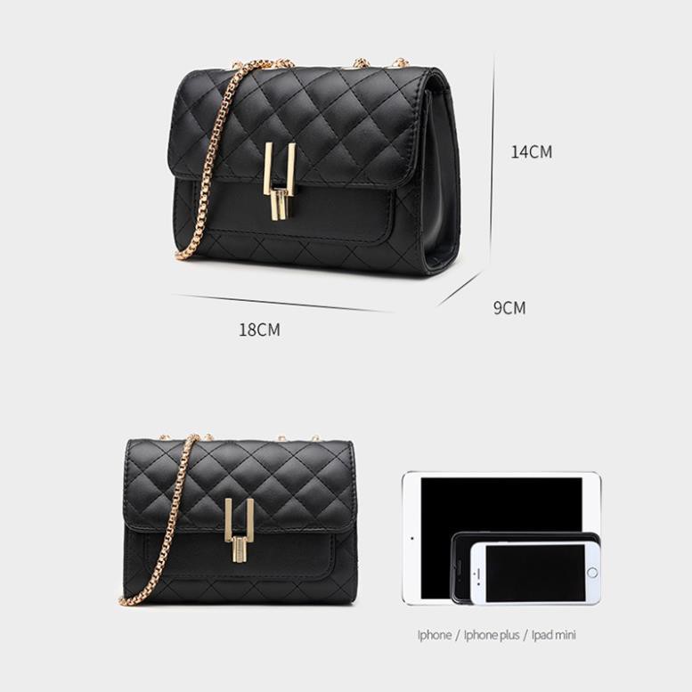 Túi đeo chéo đẹp, Túi đeo chéo nữ phong cách hàn quốc, chất liệu da PU cao cấp Size 18 | BigBuy360 - bigbuy360.vn