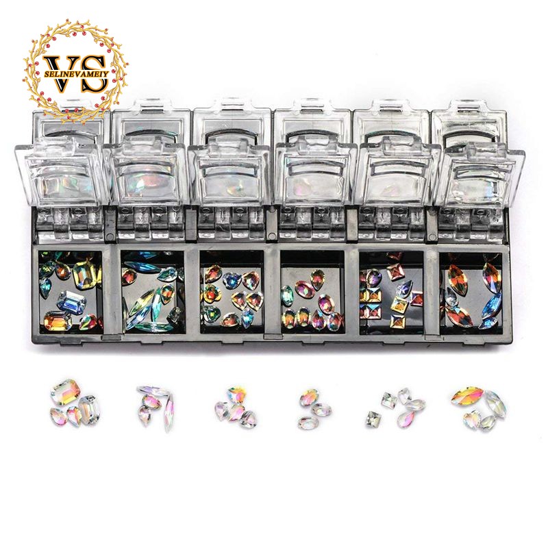 Hạt pha lê 3D lấp lánh đính móng nghệ thuật