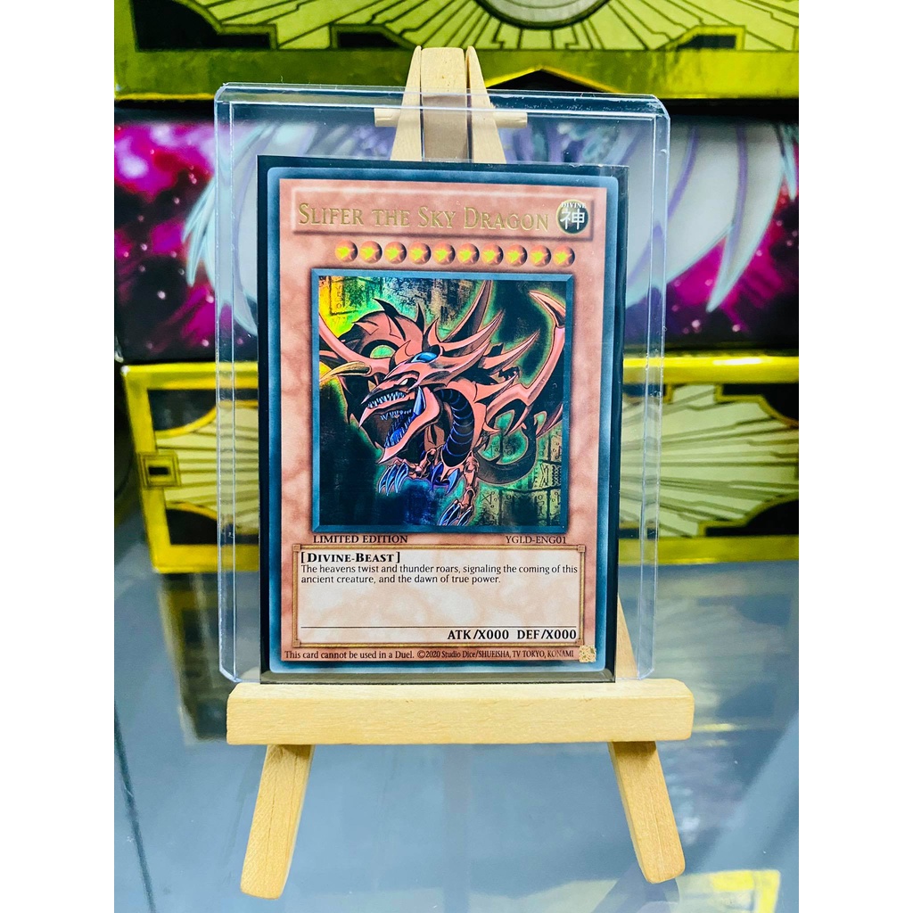 Lá bài thẻ bài thần rồng Osiris Yugioh Slifer the Sky Dragon - Ultra Rare - Tặng bọc bài nhựa bảo quản