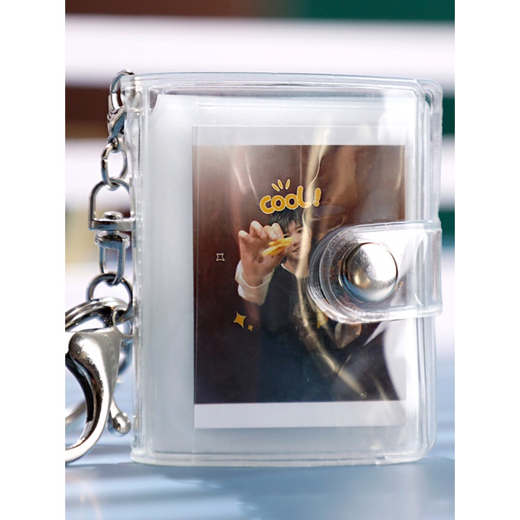 Sổ Đựng Ảnh/Thẻ ID/Ảnh mini Có Móc Khóa Kích Thước Nhỏ