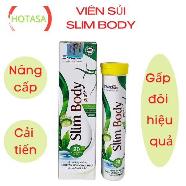 Giảm cân cấp tốc SLIM BODY viên sủi đốt mỡ an toàn hiệu quả detox đẹp da