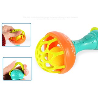 1 pcs Fun games baby soft rubber teether rattle rod multi-functional baby rattle stick with teether baby hand holding toy