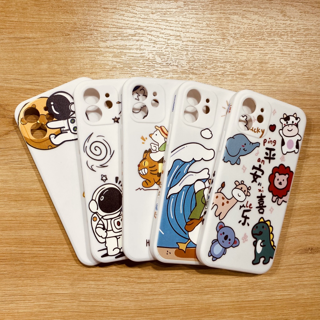 Ốp hoạt hình dễ thương - chất liệu silicone mềm chống bẩn  Double B Store