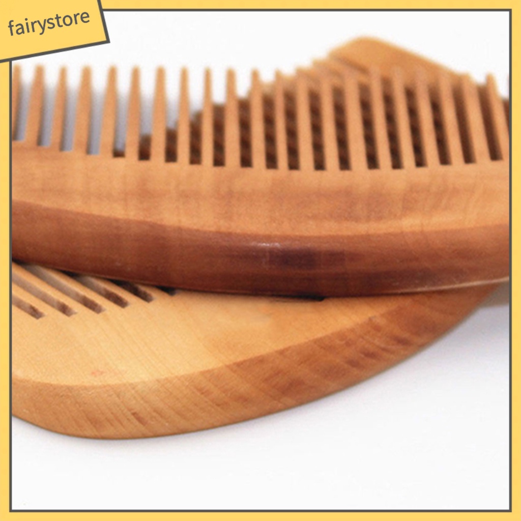 [Hàng mới về] Set 2 lược gỗ chống tĩnh điện chăm sóc tóc tiện dụng