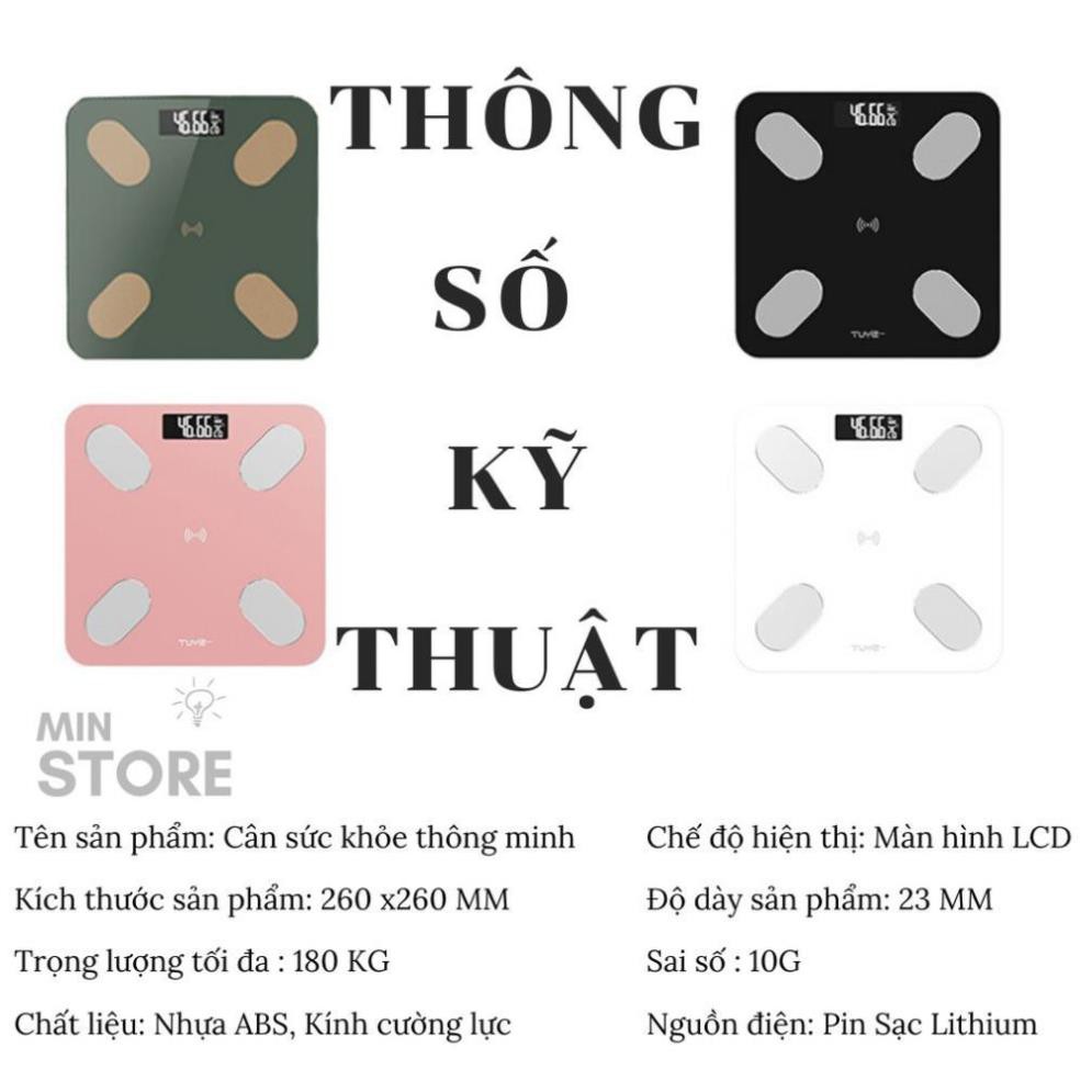 Cân Điện Tử Thông Minh - Kết Nối Bluetooth - Có APP Theo Dõi - Chính Hãng Personal Scale - (Tặng Kèm Thước Đo Chiều Cao)