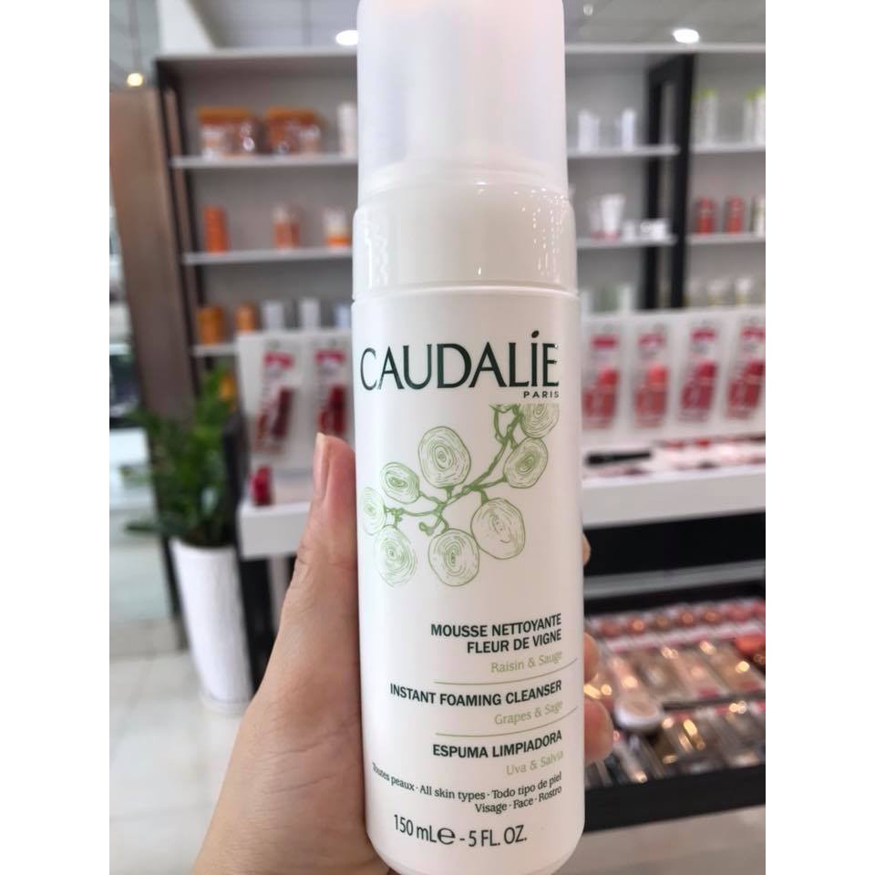 [ Caudalie] Sữa rửa mặt dạng bọt Caudalie instant foaming cleanser 150ml