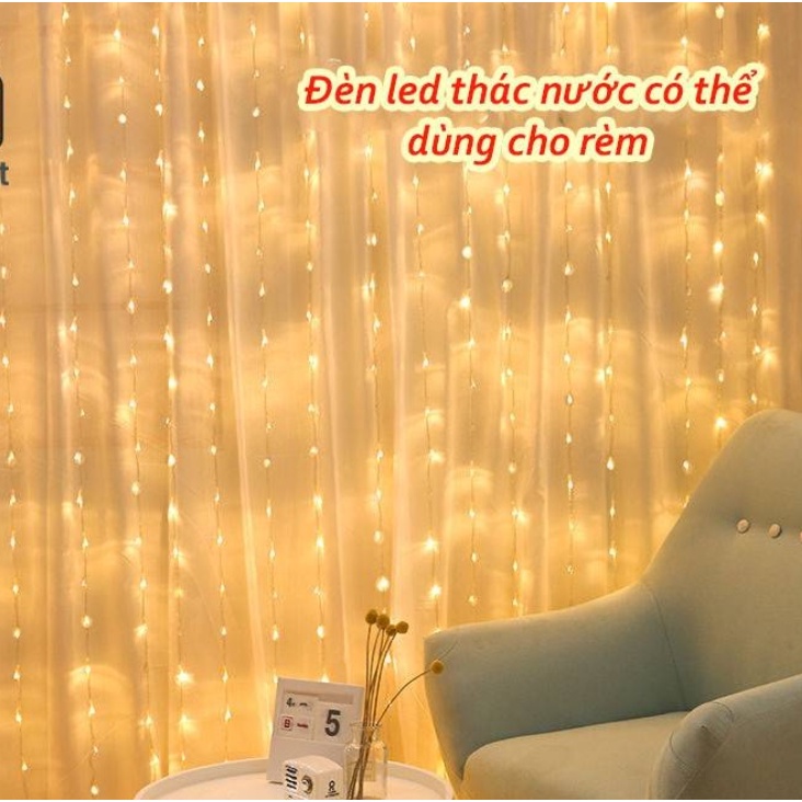 Đèn Led Thả Rèm - Đèn Nháy Thả Mành, Đèn rèm Trang Trí, Decor, Lễ tết, noel, sinh nhật