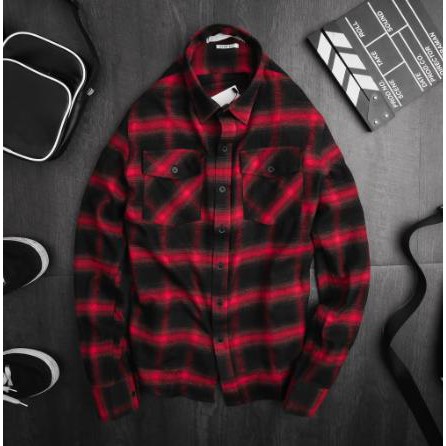 Áo sơ mi nam kẻ dạ caro cao cấp, vải cotton thấm hút mồ hôi, dầy dặn | BigBuy360 - bigbuy360.vn