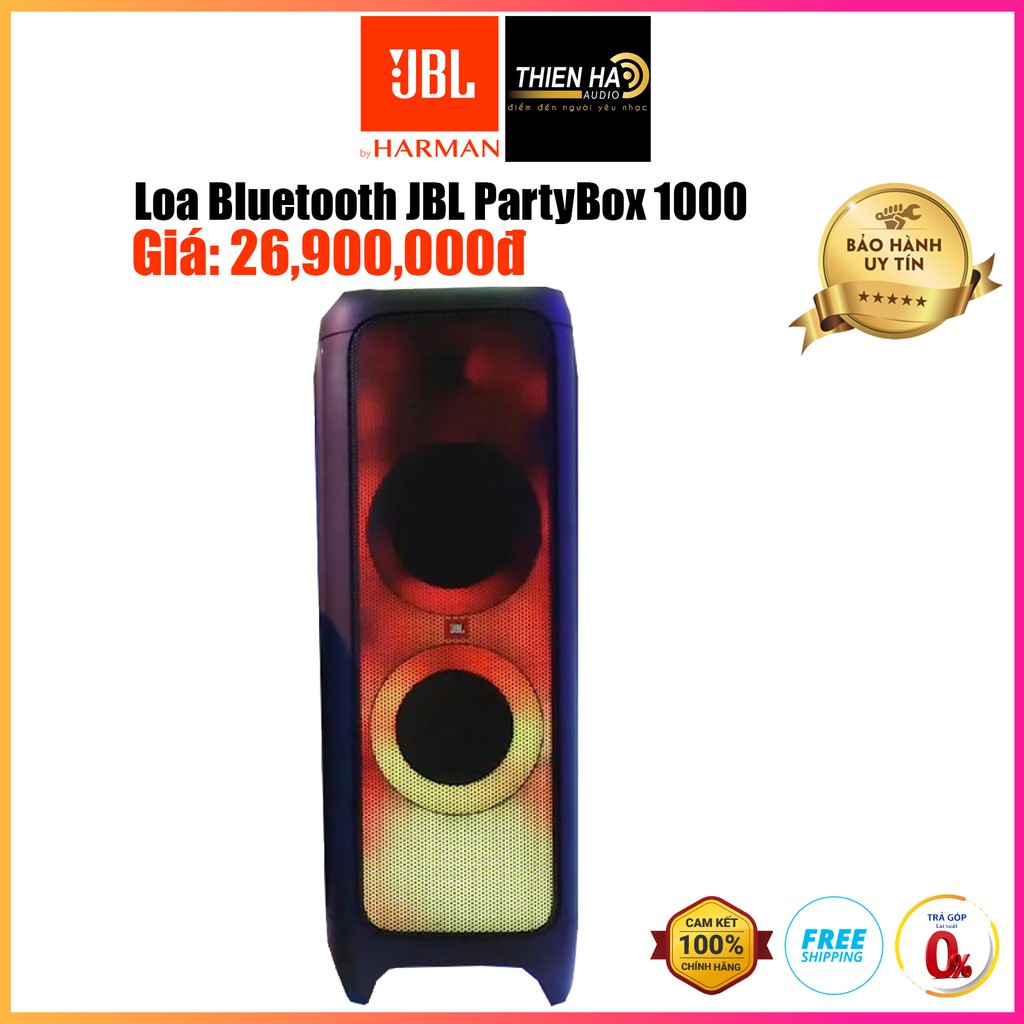 Loa Bluetooth JBL PartyBox 1000 1100W - Hàng Chính Hãng