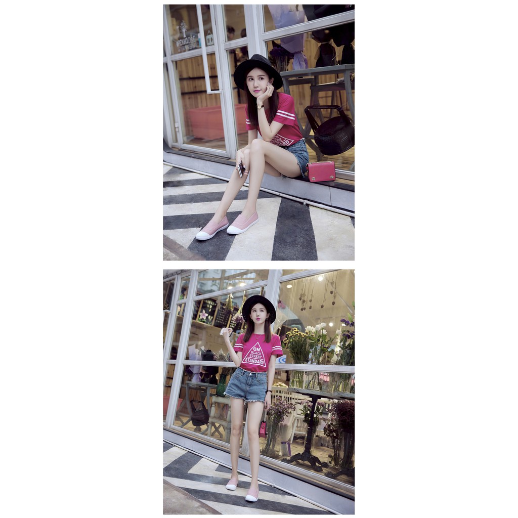 Giày Slip on nữ  vải, Giày đế bệt nữ | BigBuy360 - bigbuy360.vn