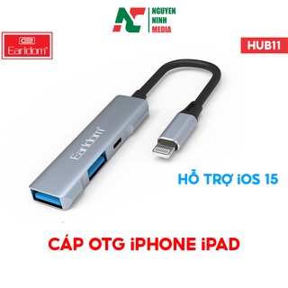 Mua Cáp OTG Dành Cho iPhone  iPad Earldom HUB11 - Hỗ Trợ Cắm Phím  Chuột  USB   Midi Controller  - Hàng Chính Hãng